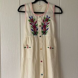 Hand embroidered dress